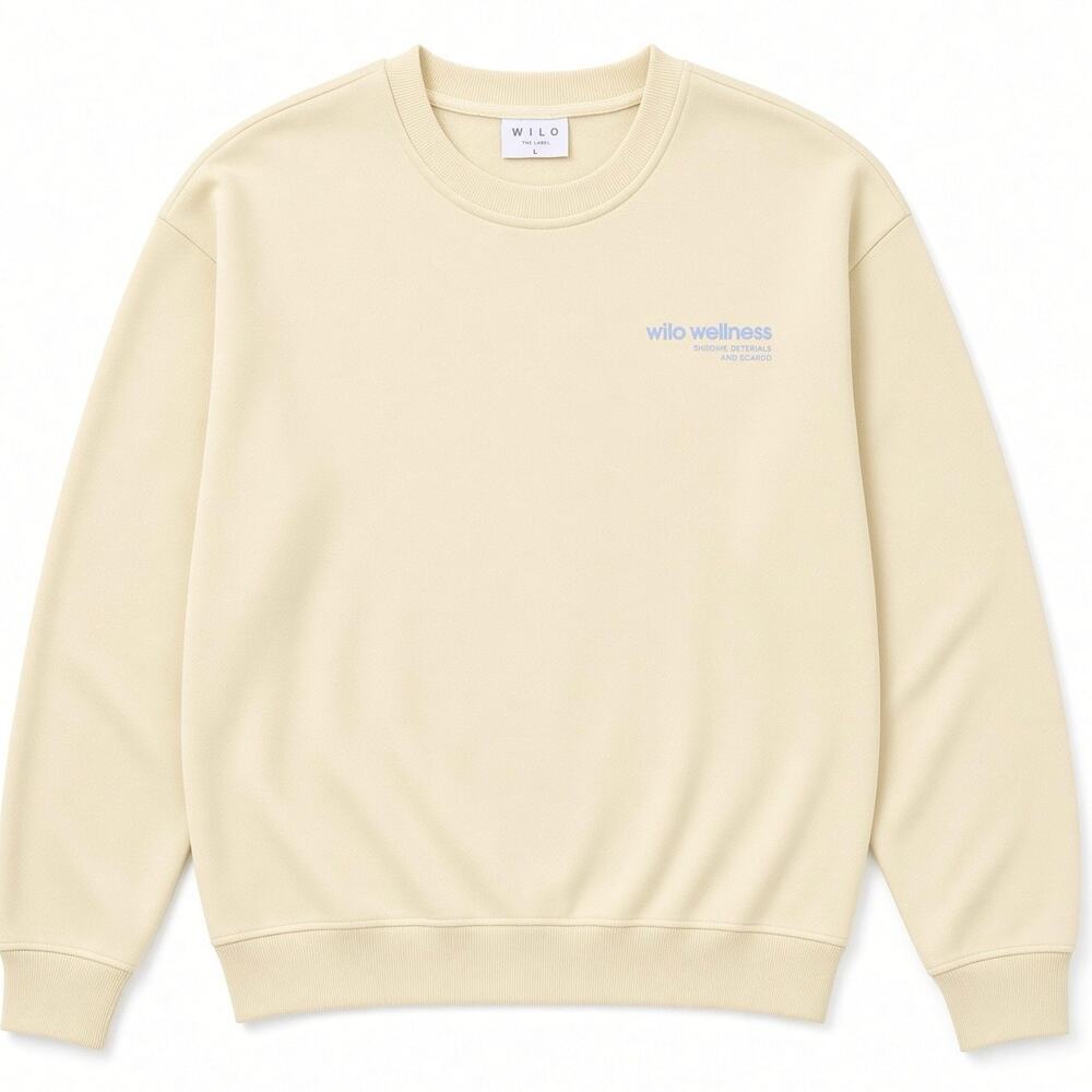 WILO The Label Yellow 
Wellness Crewneck Sweatshirt Size L